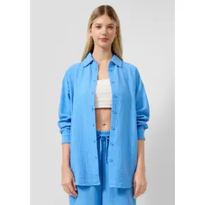 Long Chiffon Blouse Women QS image-6