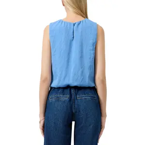 Short Blouse with Puff Hem Women's QS Loose Fit image-5