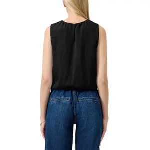 Short Blouse with Puff Hem Women's QS Loose Fit image-5