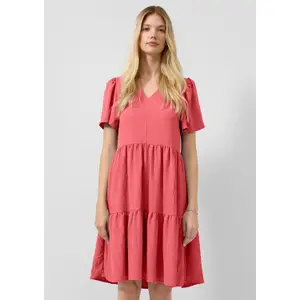 Knee-Length Ruffled Dress for Women QS image-6