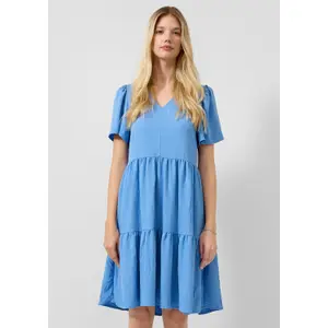 Knee-Length Ruffled Dress for Women QS image-6