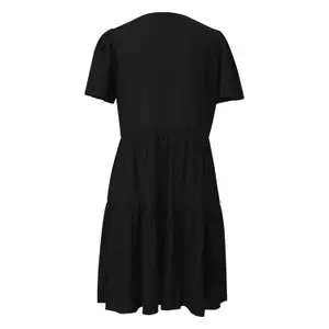 Knee-Length Ruffled Dress for Women QS image-1