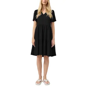 Knee-Length Ruffled Dress for Women QS image-2