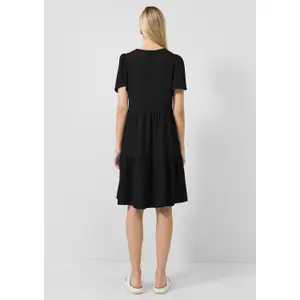 Knee-Length Ruffled Dress for Women QS image-4
