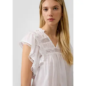 Women's cotton blouse QS Regular Fit image-3