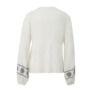 Embroidered Tunic Blouse for Women QS Regular Fit image-1
