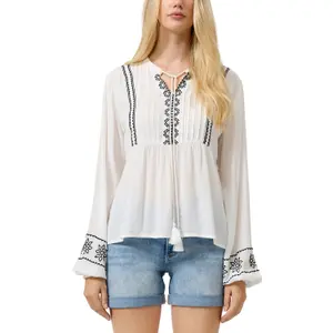 Embroidered Tunic Blouse for Women QS Regular Fit image-2
