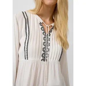 Embroidered Tunic Blouse for Women QS Regular Fit image-3
