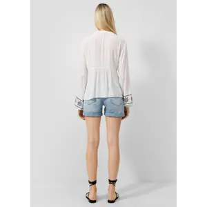Embroidered Tunic Blouse for Women QS Regular Fit image-4