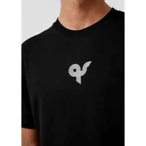 T-shirt capsule streets από βαμβάκι παχύ με εκτύπωση λογότυπο QS image-3