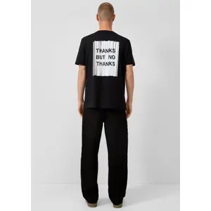 T-shirt capsule streets από βαμβάκι παχύ με εκτύπωση λογότυπο QS image-4