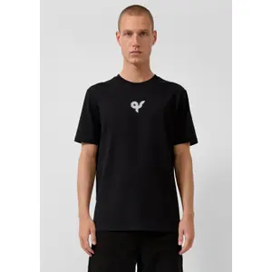 T-shirt capsule streets από βαμβάκι παχύ με εκτύπωση λογότυπο QS image-6