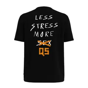 T-shirt capsule streets από βαμβάκι παχύ με εκτύπωση λογότυπο QS image-1