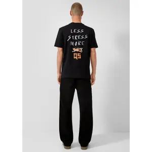 T-shirt capsule streets από βαμβάκι παχύ με εκτύπωση λογότυπο QS image-4