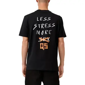 T-shirt capsule streets από βαμβάκι παχύ με εκτύπωση λογότυπο QS image-5