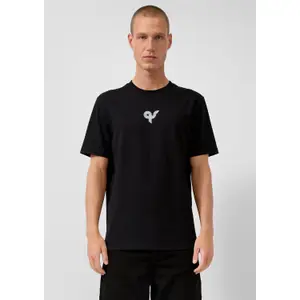 T-shirt capsule streets από βαμβάκι παχύ με εκτύπωση λογότυπο QS image-6