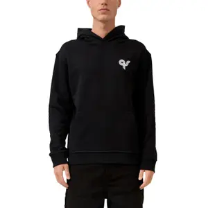 Hooded Sweatshirt with Lining and Kangaroo Pocket QS image-2