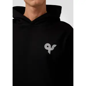 Hooded Sweatshirt with Lining and Kangaroo Pocket QS image-3
