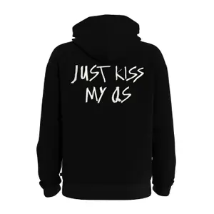 Hooded Sweatshirt with Lining and Kangaroo Pocket QS image-1