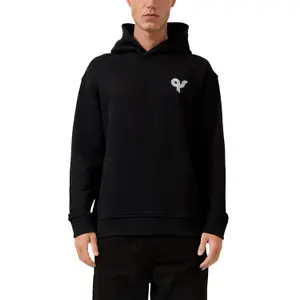Hooded Sweatshirt with Lining and Kangaroo Pocket QS image-2
