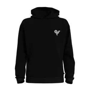 Hooded Sweatshirt with Lining and Kangaroo Pocket QS image-0
