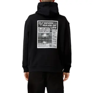 Hooded Sweatshirt with Lining and Kangaroo Pocket QS image-5