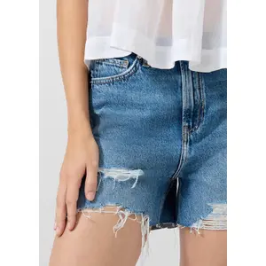 Mom Fit Denim Shorts for Women QS image-3