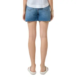 Mom Fit Denim Shorts for Women QS image-5