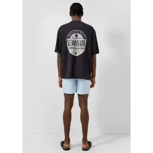Woven Fabric Shorts with Drawstring QS image-4