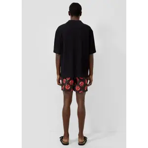 Woven Fabric Shorts with Drawstring QS image-4