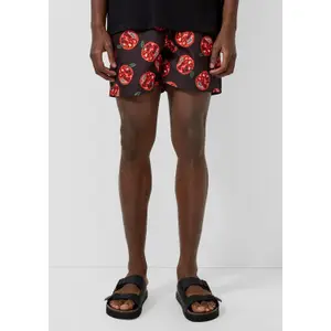 Woven Fabric Shorts with Drawstring QS image-6