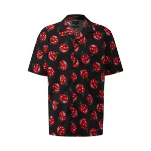 Printed Cotton Blend Shirt with Collar QS image-0