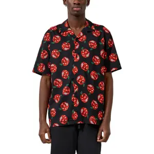 Printed Cotton Blend Shirt with Collar QS image-2