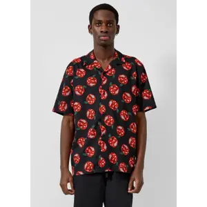 Printed Cotton Blend Shirt with Collar QS image-6