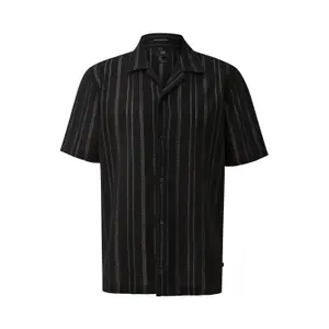 Striped Button-Down Shirt Relaxed Fit QS image-0