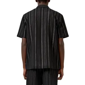 Striped Button-Down Shirt Relaxed Fit QS image-5