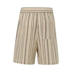 Striped Crochet Effect Top QS image-1