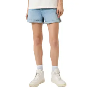 Mom Fit Denim Shorts for Women QS image-2