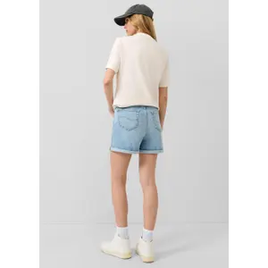 Mom Fit Denim Shorts for Women QS image-4