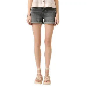 Mom Fit Denim Shorts for Women QS image-2