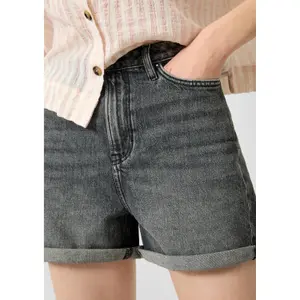 Mom Fit Denim Shorts for Women QS image-3