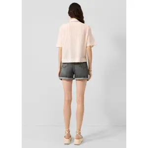 Mom Fit Denim Shorts for Women QS image-4