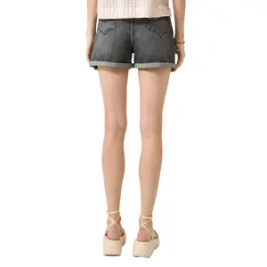 Mom Fit Denim Shorts for Women QS image-5