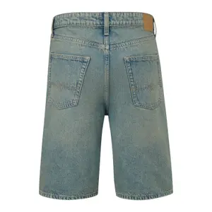Straight Cut Denim Shorts QS image-1