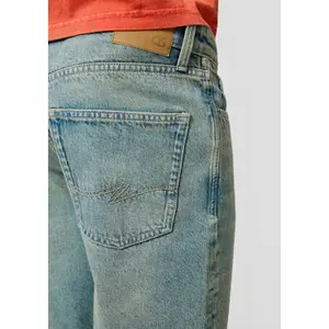 Straight Cut Denim Shorts QS image-3