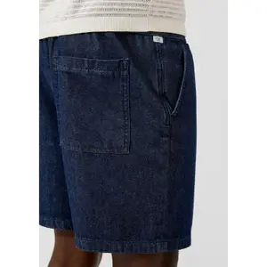 Elasticated Waist Denim Shorts QS image-3