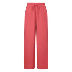 Wide Lightweight Chiffon Trouser with Elasticated Waist Women QS image-0