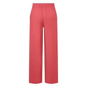 Wide Lightweight Chiffon Trouser with Elasticated Waist Women QS image-1