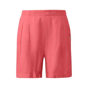 Linen Pleat Shorts Women QS image-0