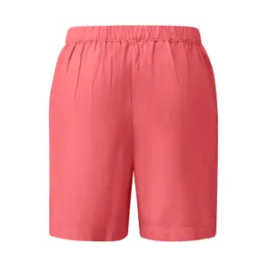 Linen Pleat Shorts Women QS image-1